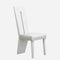 Seven Piece White Dining Set with Six Chairs