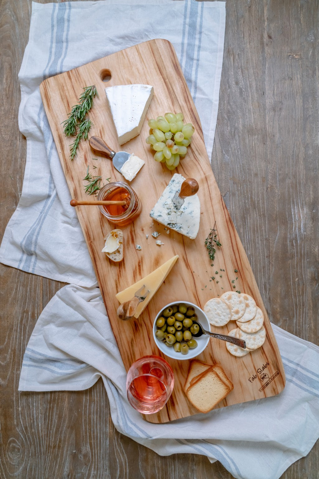 35" Artisan Organic Natural Wood Anti Bacterial Cutting Board