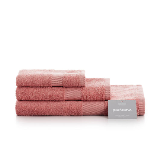 Towel set Paduana Pink 3 Pieces-0