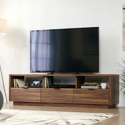 Modern Walnut Finish TV Stand Entertainment Center - Fits up to 70-inch TV-2