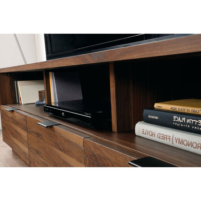 Modern Walnut Finish TV Stand Entertainment Center - Fits up to 70-inch TV-4