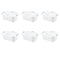 Set of 6 White Laundry Baskets w/ Carry Handles-0