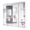 Modern 3-Door Wall Mounted Medicine Cabinet Bathroom Mirror Cupboard-0