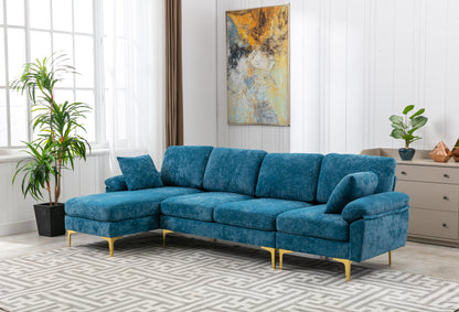 Teal Bliss U-Shape Sofa Sectional